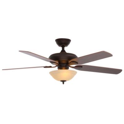 Hampton Bay Flowe 52 in. Mediterranean Bronze Ceiling Fan