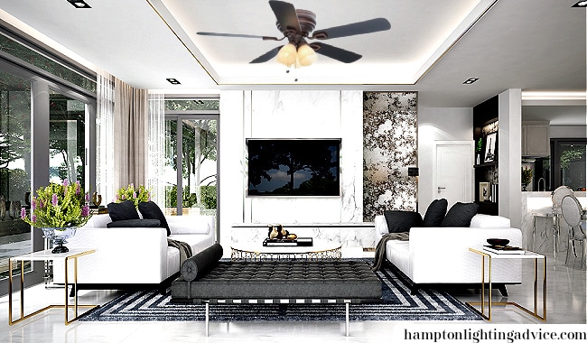 Hampton Bay Hayward Ceiling Fan in Lounge