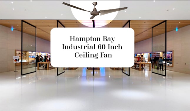 Hampton Bay Industrial 60 inch Ceiling Fan in Large Room