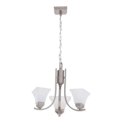 Hampton Bay Nove 3-Light Brushed Nickel Chandelier