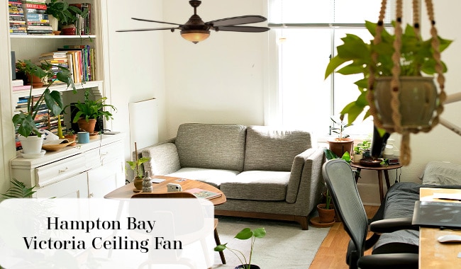 Hampton Bay Victoria 70 inch Ceiling Fan in Room