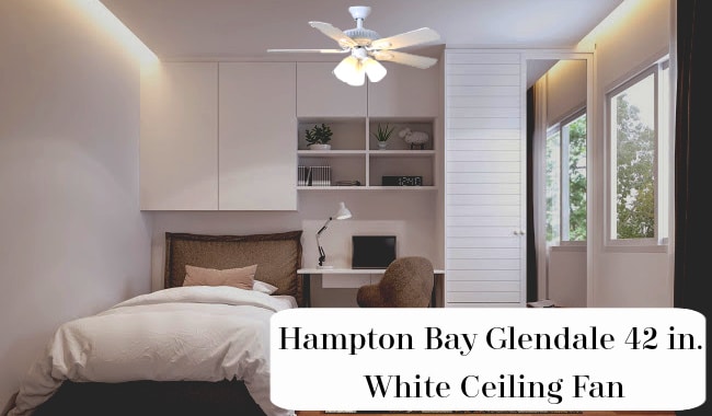 Hampton Bay Glendale 42 in. White Ceiling Fan