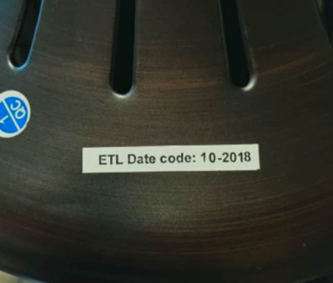 Harbor Breeze Kingsbury Ceiling Fan Manufacture Date