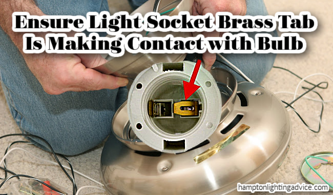 harbor breeze light socket tab