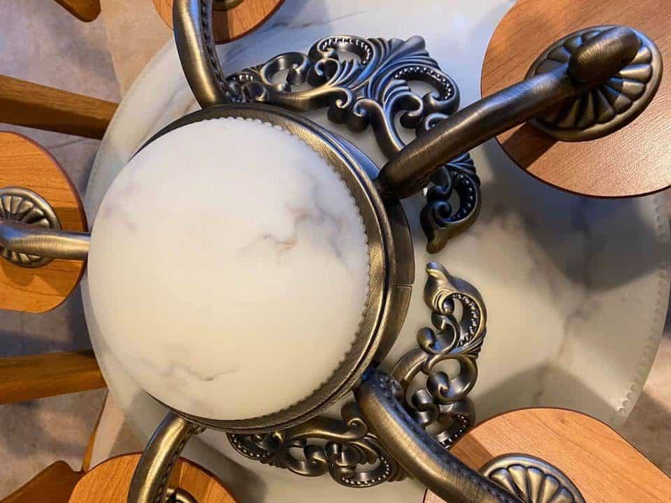 St Regis Ceiling Fan Glass Dome