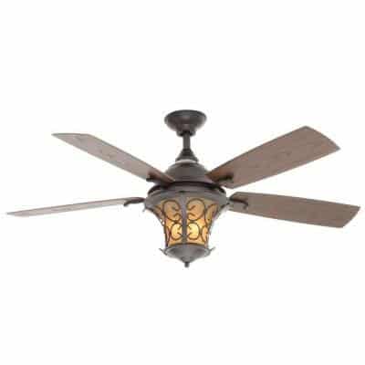 Veranda II 52 in. Natural Iron Indoor Outdoor Ceiling Fan